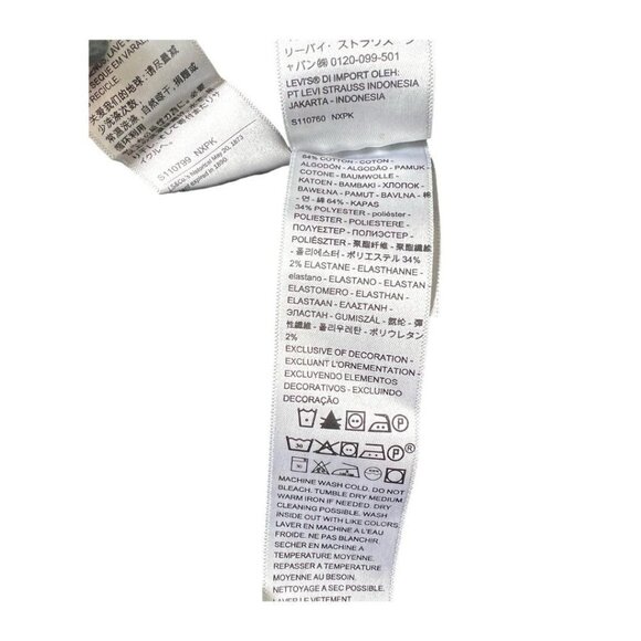 Levi's Womens Black High Rise 720 Super Skinny Jeans Plus Sz 26W New - Picture 8 of 9